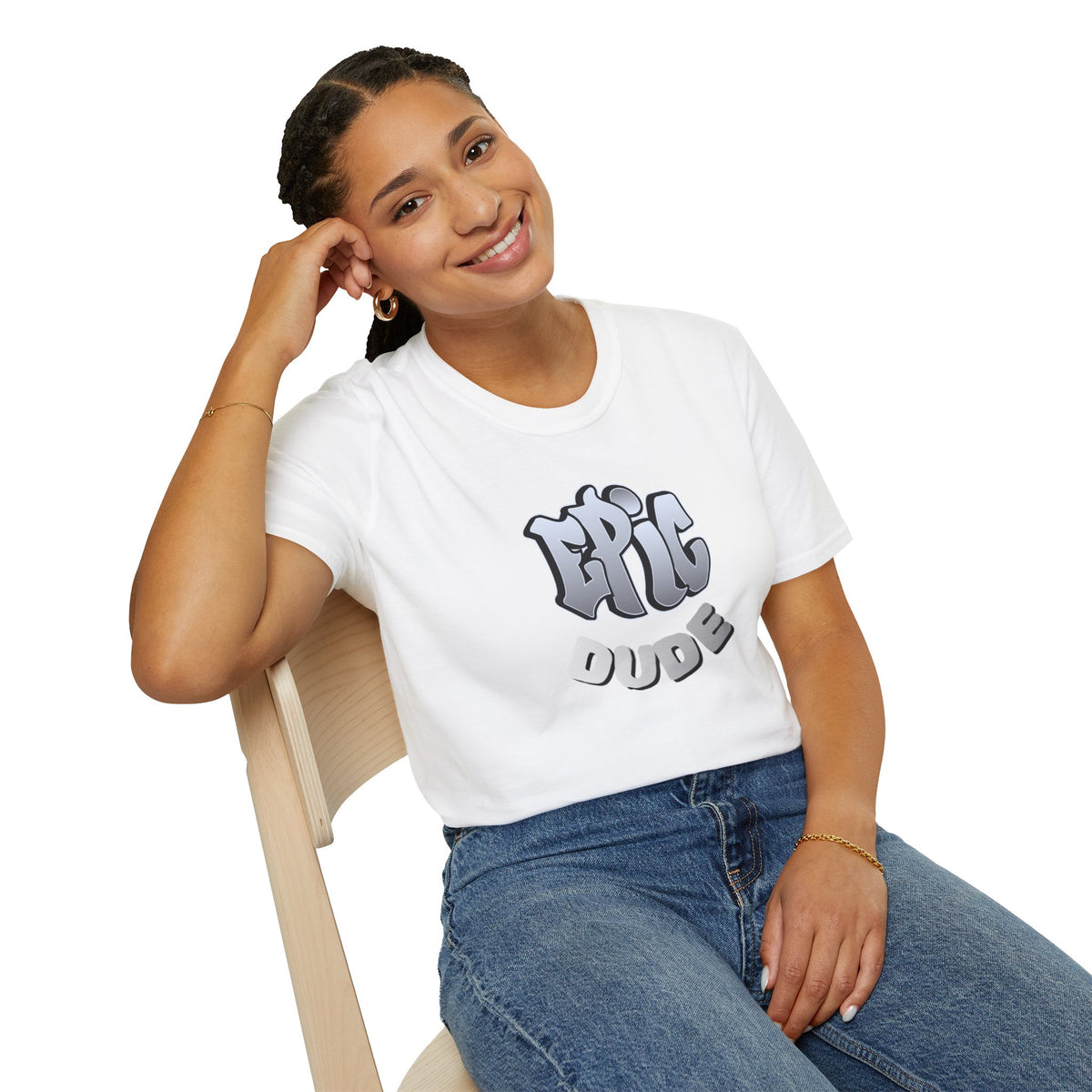“EPIC DUDE” Graphic T-Shirt – Playful Streetwear Gift