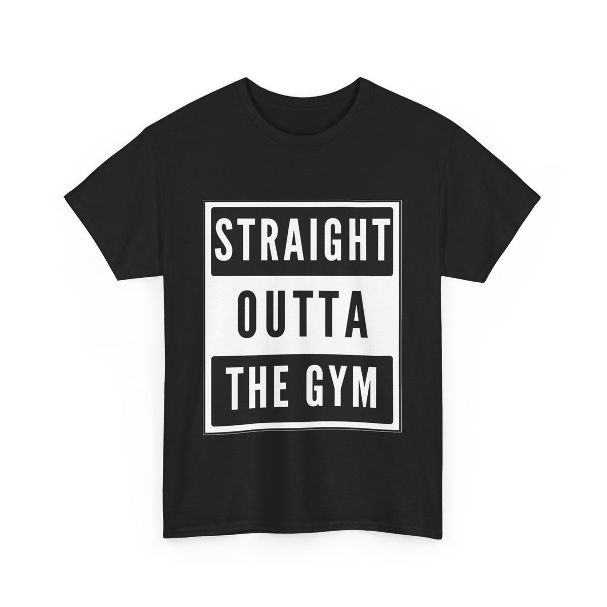 Funny Fitness T-Shirt - Cotton T-shirt, Straight Outta Gym Design - Conscience Garment