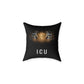 Tiger Eyes 'ICU' Square Pillow – Bold Wildlife Accent Cushion
