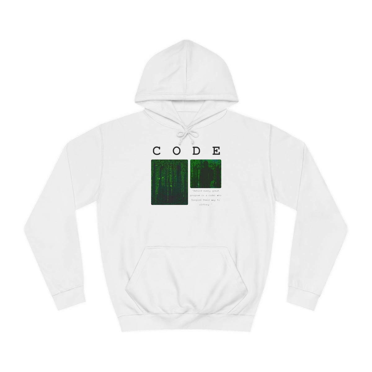 Matrix Code Hoodie - Developer - Conscience Garment