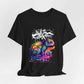 Chameleon Prism T‑Shirt — Colorful Psychedelic Lizard Graphic T-Shirt