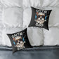 Cute Dog Headphones Square Pillow — Cool Sunglasses Pet Decor