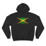 Jamaica Flag Hoodie Vintage Distressed Jamaican Pride Pullover - Champion