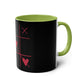 Hearts and Crosses Coffee Mug,  11oz - Conscience Garment