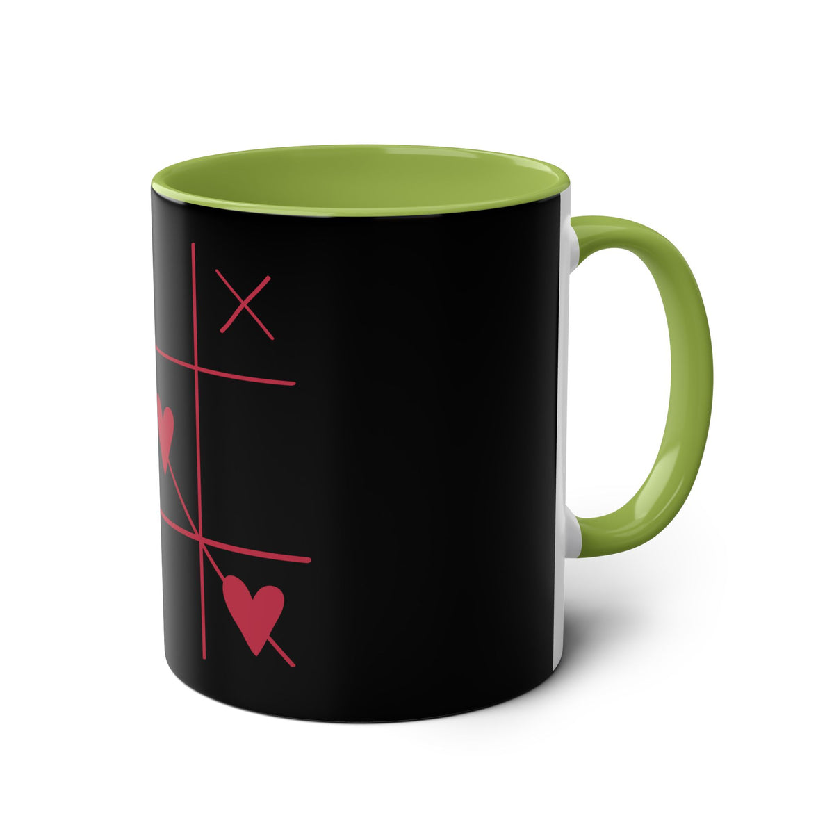 Hearts and Crosses Coffee Mug,  11oz - Conscience Garment