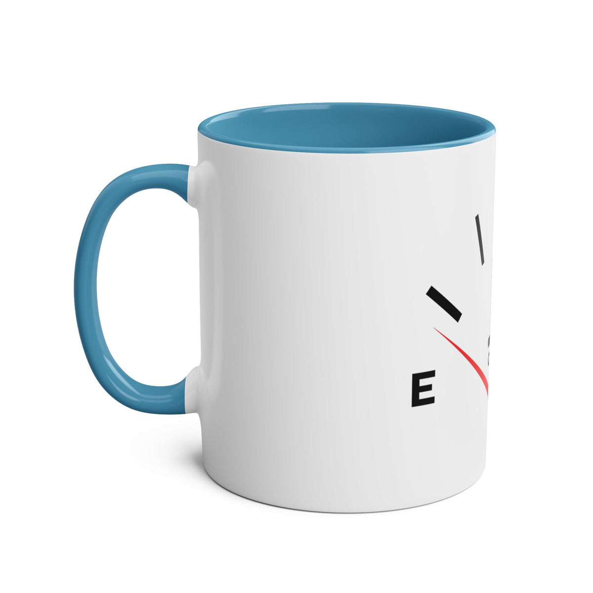 Funny Two-Tone Coffee Mug with Fuel Coffee Gauge Design - Conscience Garment