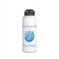 Stay Hydrated Stay Happy Stainless Steel Water Bottle — Cute Earth & Water Drop Design - Conscience Garment