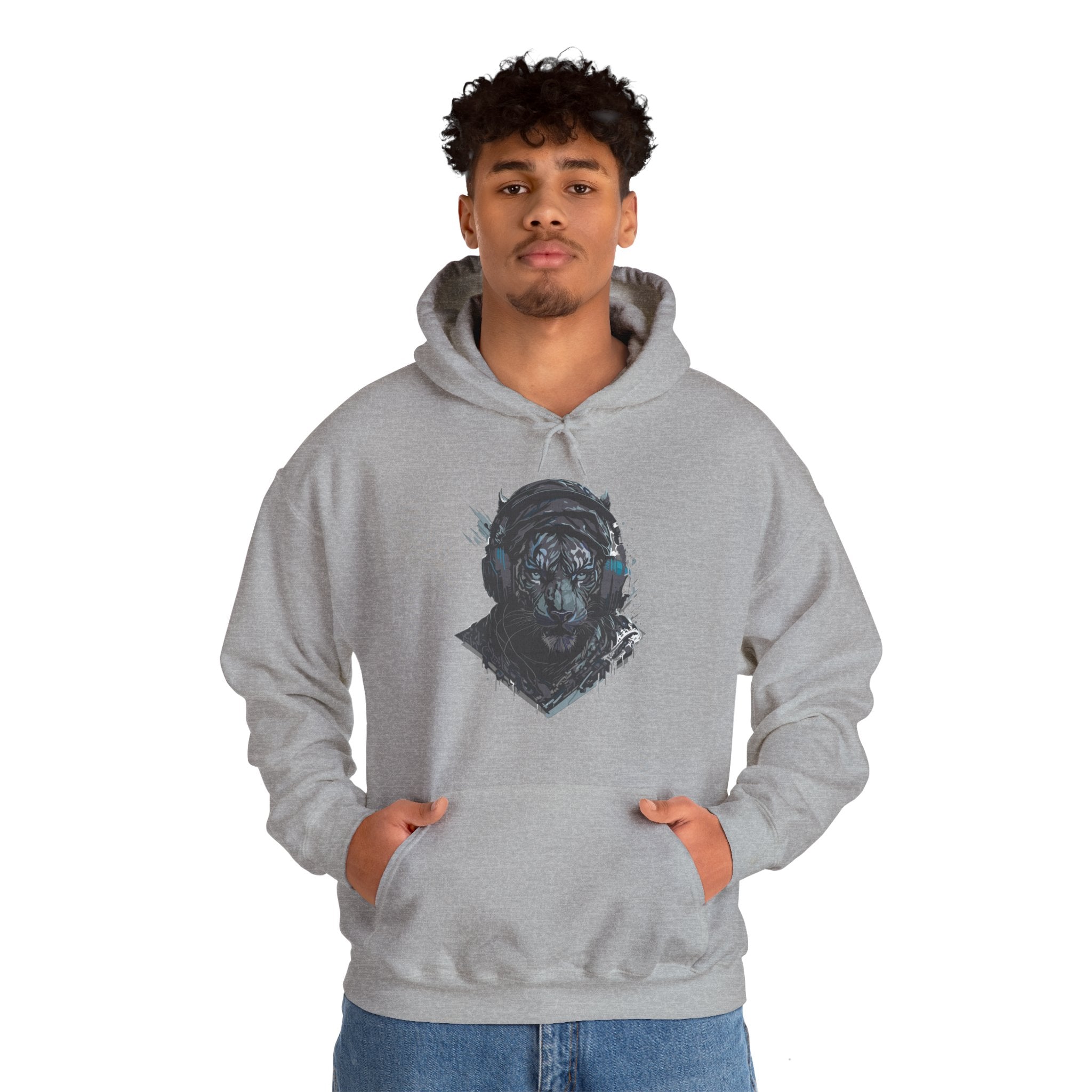 Lion Dj, Unisex Hooded Sweatshirt