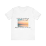 New Day, New Beginning - Inspirational Bird Tee, Unisex Short Sleeve T-Shirt, Motivational Quote Shirt, Nature Lover Gift, Positive Vibes Apparel - Conscience Garment