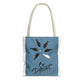 Be Different Whale Tote Bag — Inspirational Ocean Animal Canvas Tote