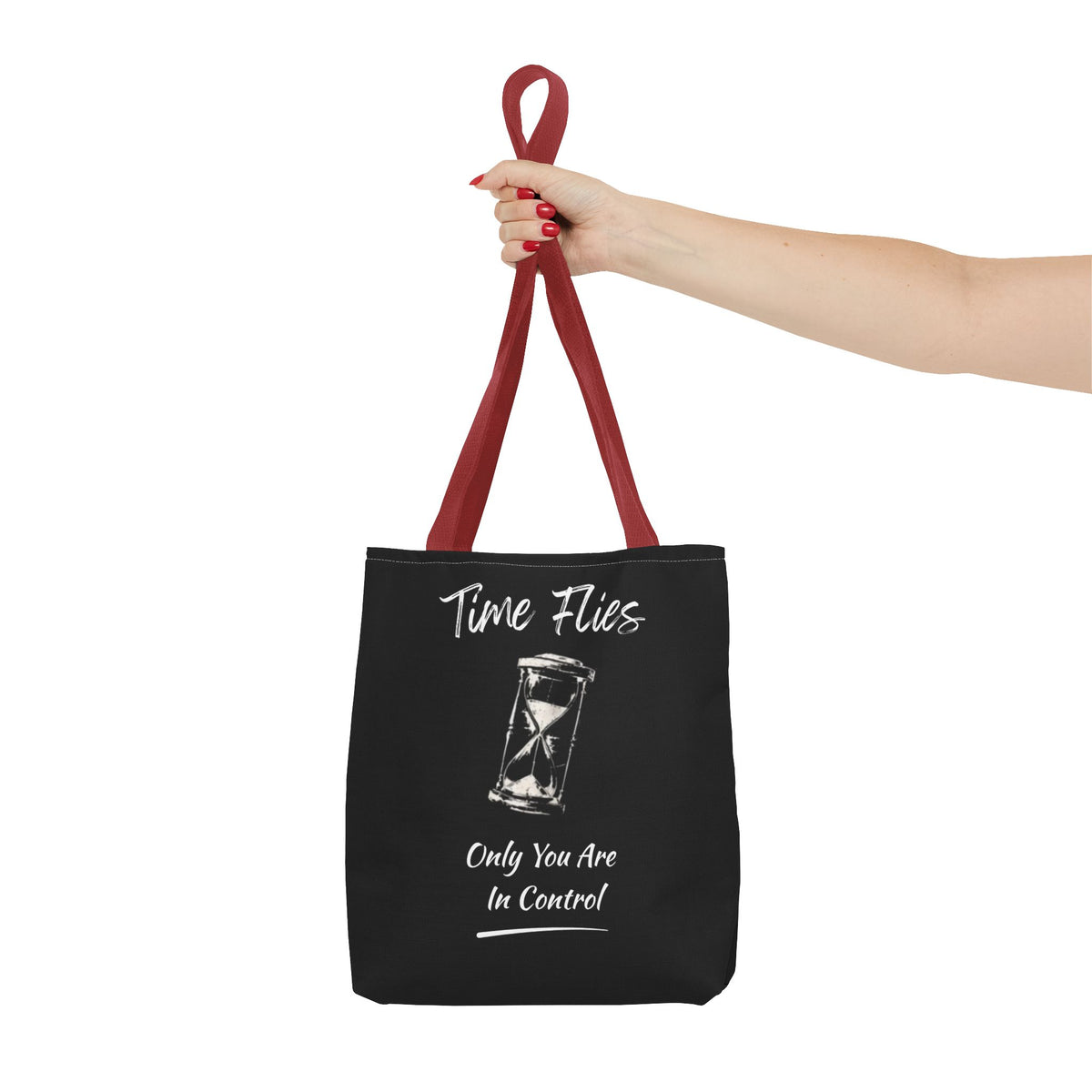 Time Flies Motivational Tote Bag