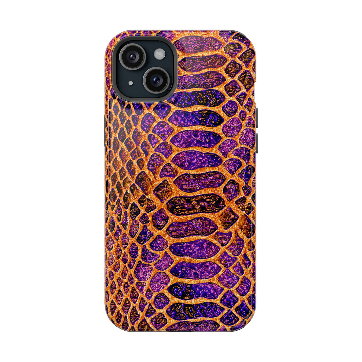 Purple-Gold Snake Skin Magnetic Impact Case