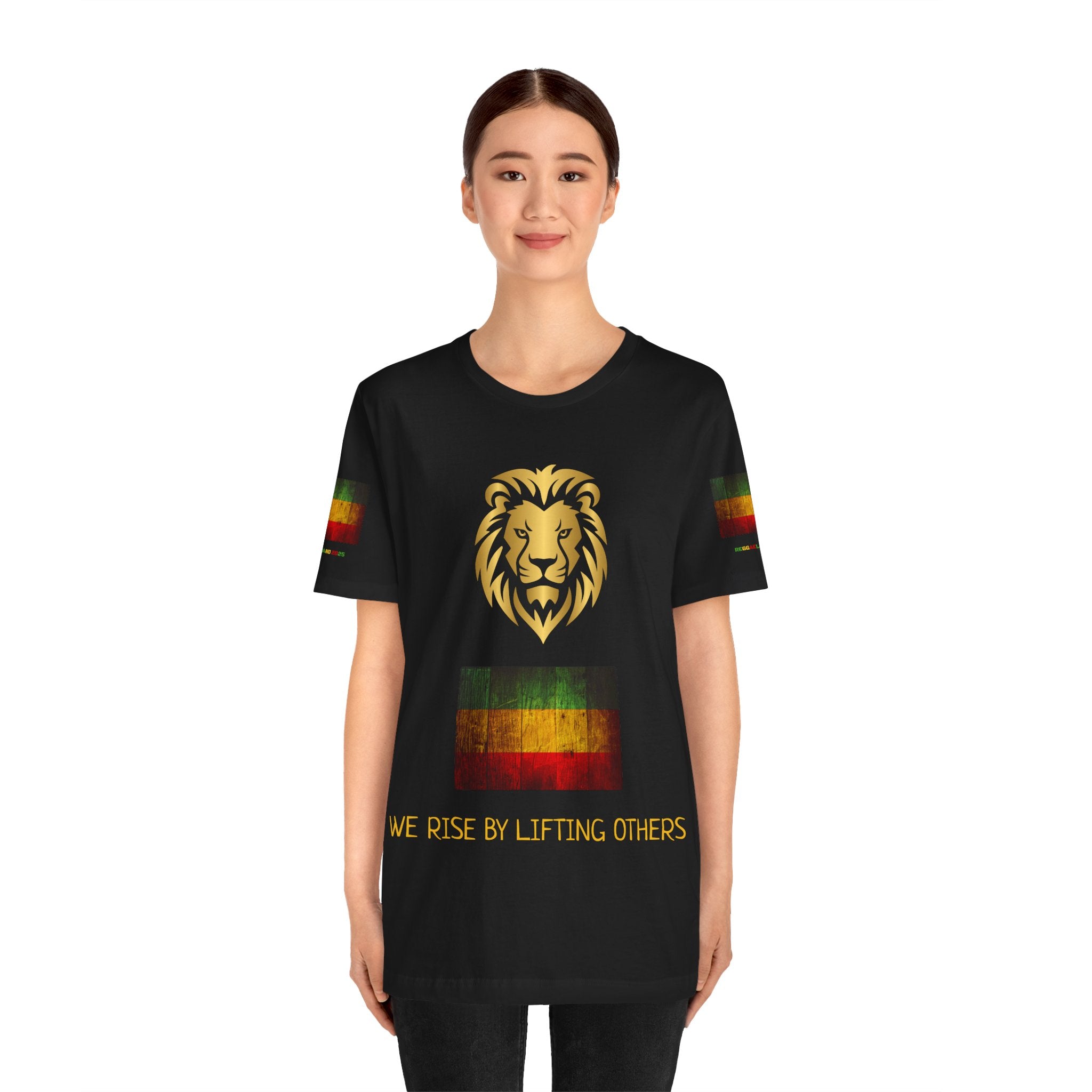 We rise by lifting others, Reggae Love Unisex T-shirt, Celebrate Unity, Peace, Culture, Music, Africa, Jamaica, Gift for Music Lovers, Festivals, and Holidays