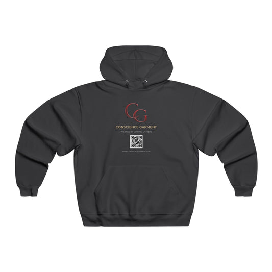 Community Care Hoodie — "We Rise By Lifting Others" Charcoal Sweatshirt