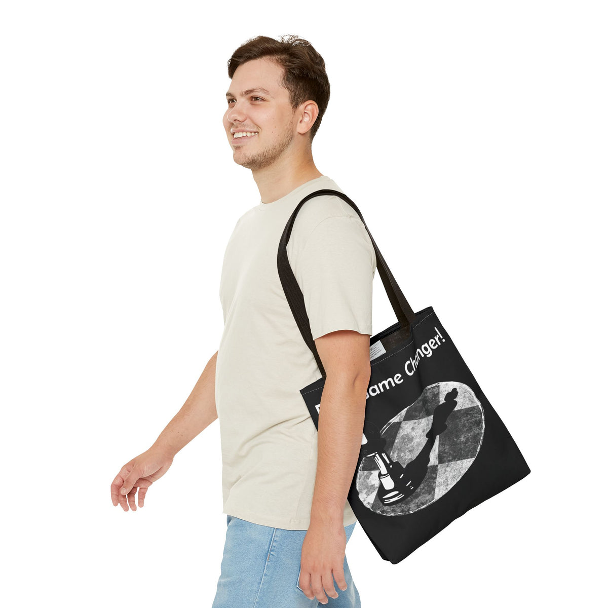 Be a Game Changer Inspirational Chess Tote Bag