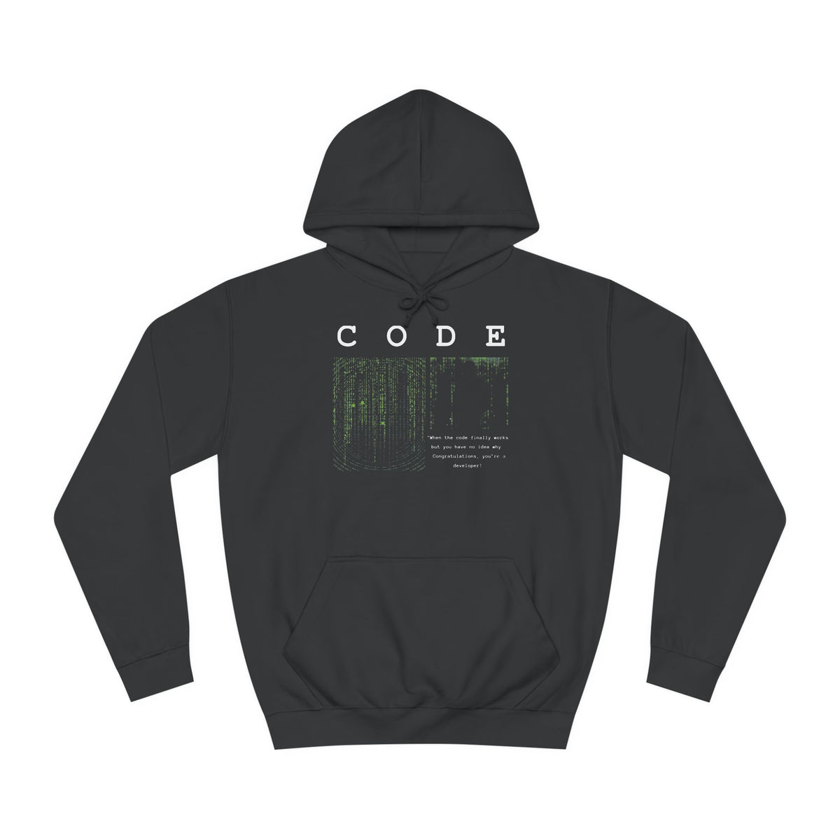 Matrix Code Hoodie - Developer - Conscience Garment