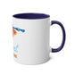 Mindset is Everything Two-Tone Coffee Mug, Birthday Gift, 7 Colors - Conscience Garment