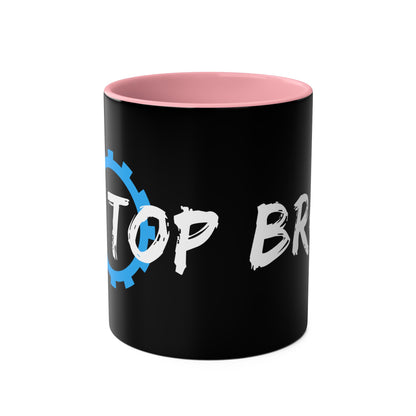 Top Bro Coffee Mug - Two-Tone, 11oz
