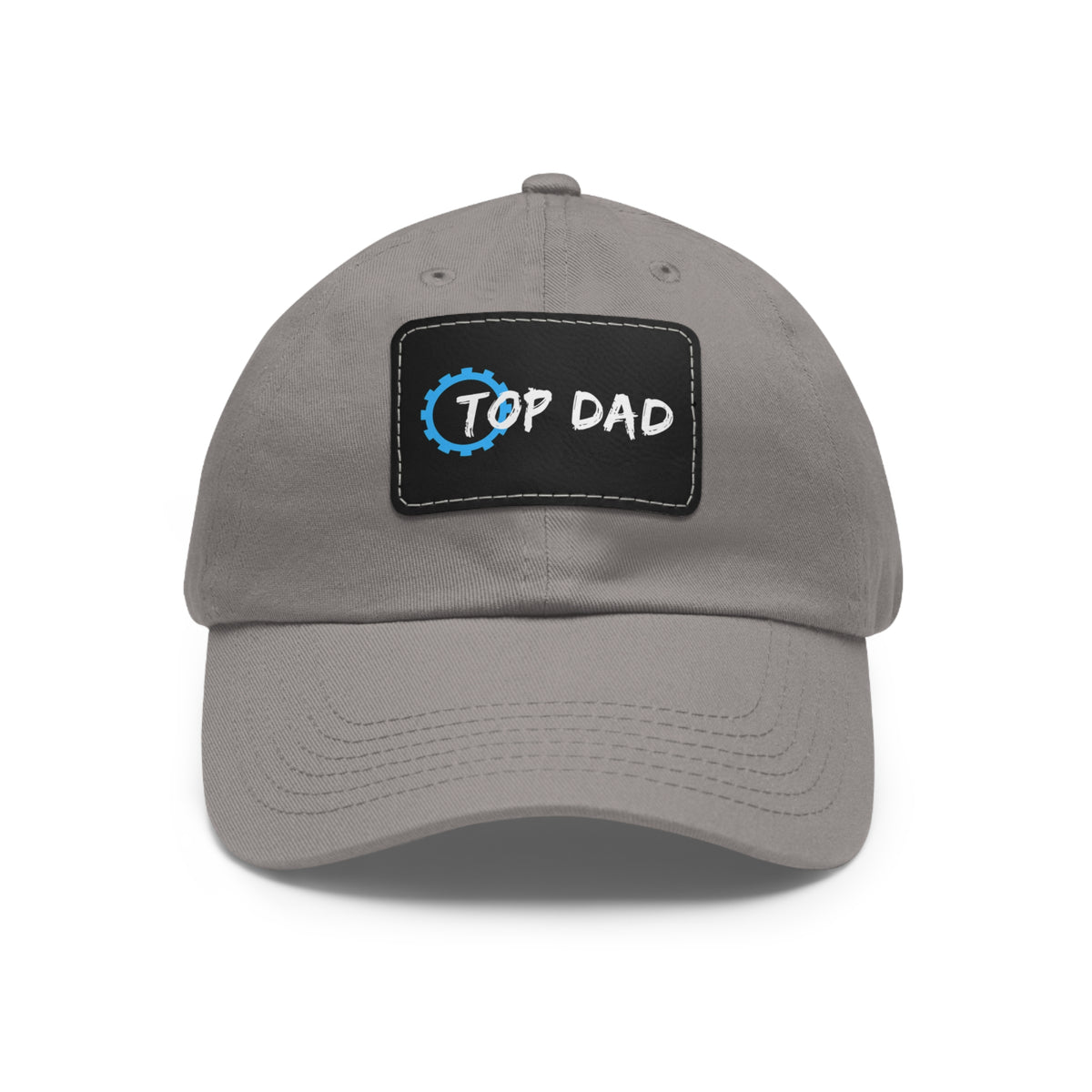 Dad Hat with Leather Patch (Rectangle) - Conscience Garment