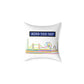 Mind The Gap London Skyline Throw Pillow