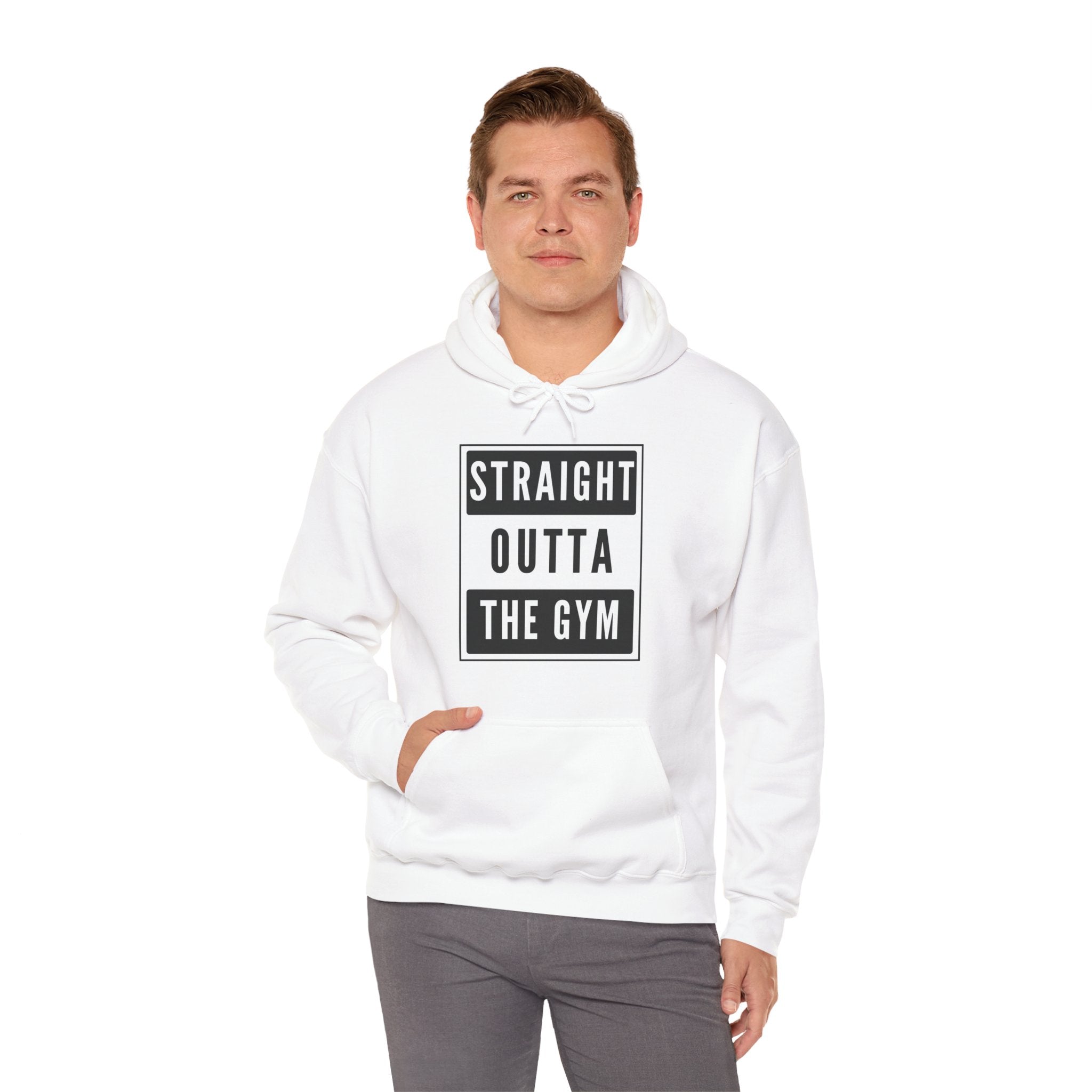 Straight Outta the Gym Hoodie — Workout Gym Hooded Sweatshirt