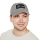 Dad Hat with Leather Patch (Rectangle) - Conscience Garment