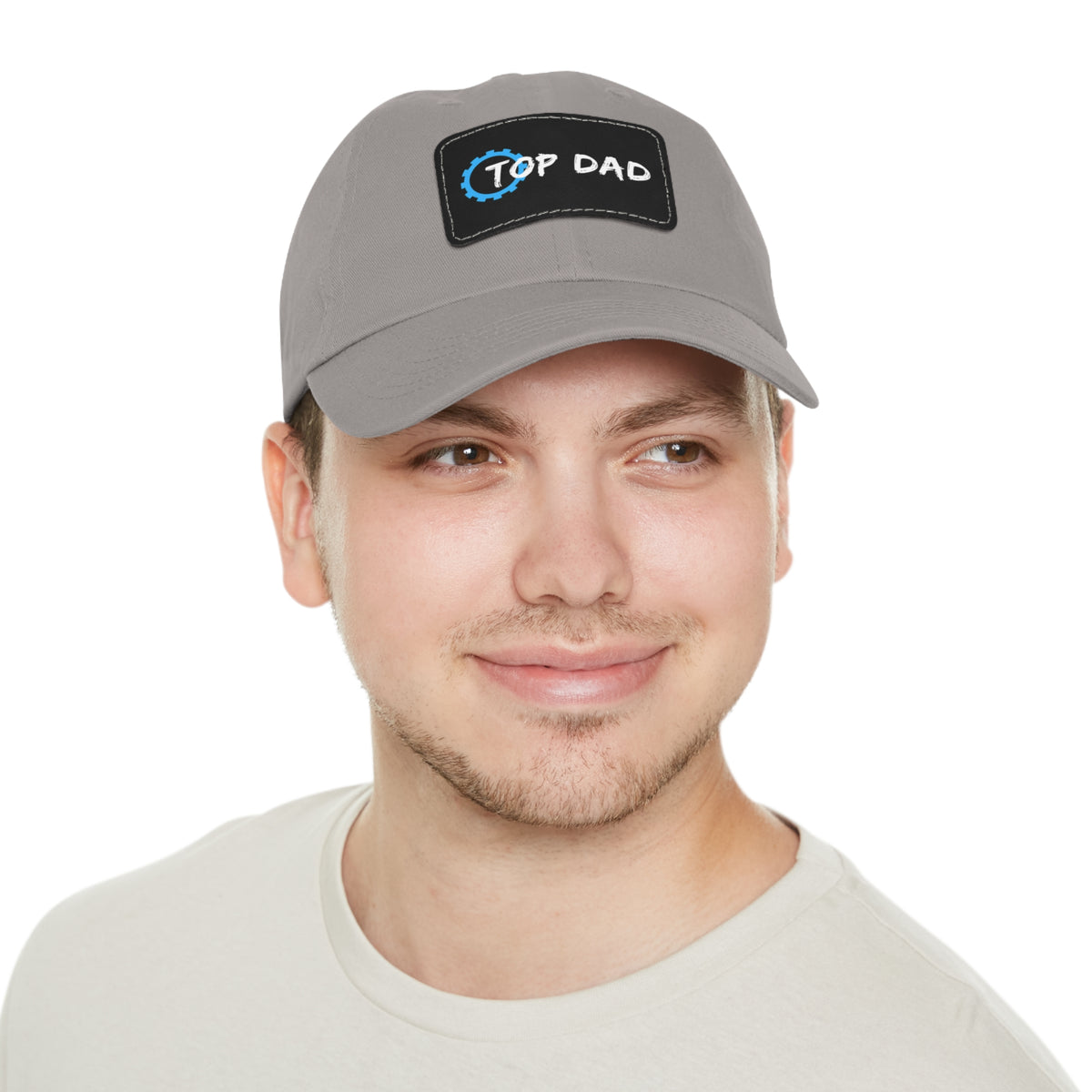Dad Hat with Leather Patch (Rectangle) - Conscience Garment