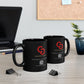 Empowering Black Mug - We Rise by Lifting Others, Unique Gift for Motivational Enthusiasts, Coffee Lovers, Inspirational Decor - Conscience Garment