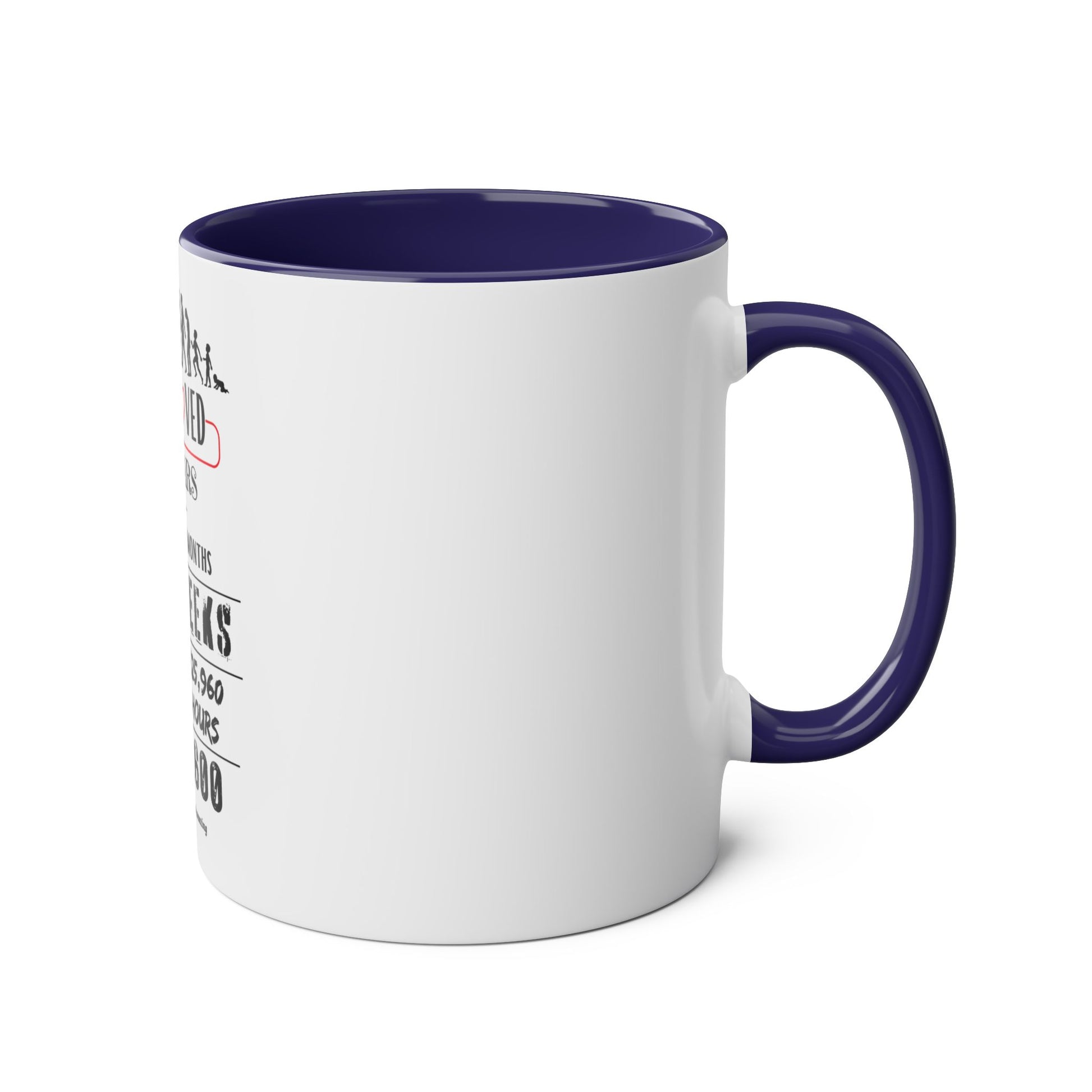 60th Birthday Two-Tone Coffee Mug, 11oz - Conscience Garment
