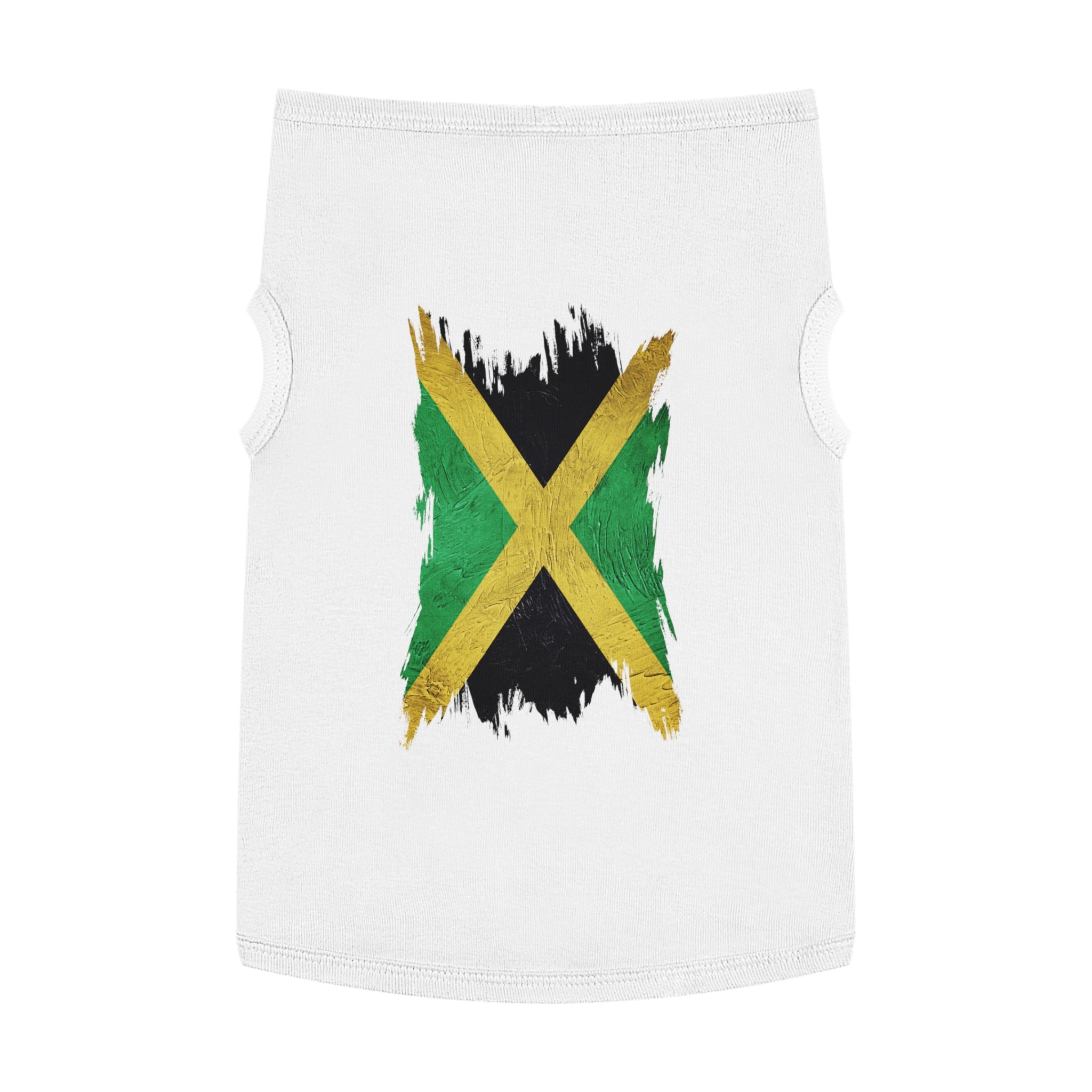 Jamaican Flag Pet Tank Top — Reggae Pride Dog Shirt