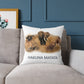 Hakuna Matata Safari Animal Square Pillow