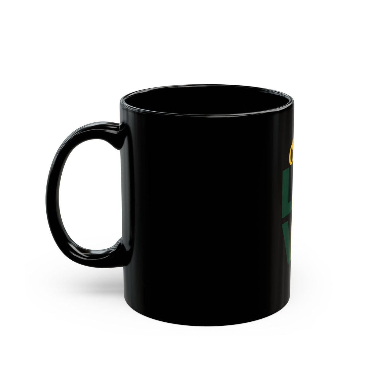 One Love Black Coffee Mug — Rasta Colors Inspirational Ceramic Mug (11oz, 15oz)