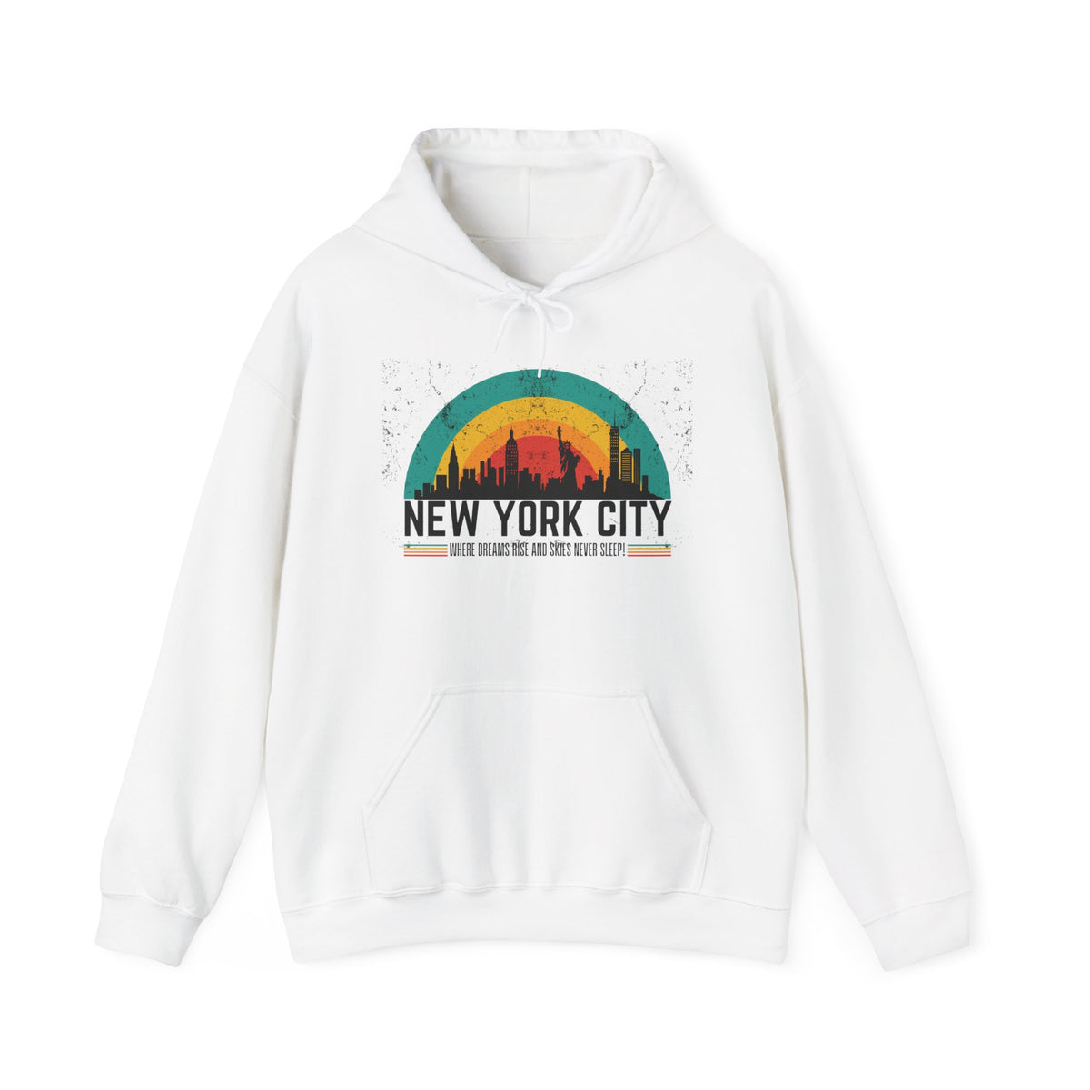 Hooded Sweatshirt - New York City Skyline - Conscience Garment