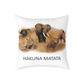 Hakuna Matata Safari Animal Square Pillow