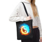 Fire and Ice Yin Yang Tote Bag
