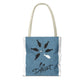 Be Different Whale Tote Bag — Inspirational Ocean Animal Canvas Tote