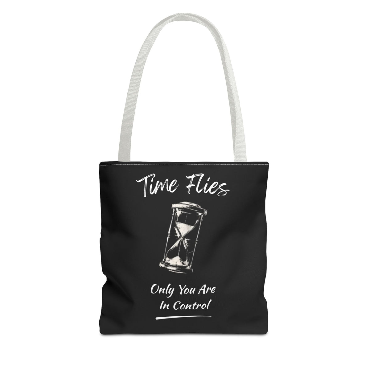Time Flies Motivational Tote Bag