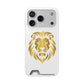 Lion Head Card Holder Phone Case — Gold Lion Wallet Phone Case