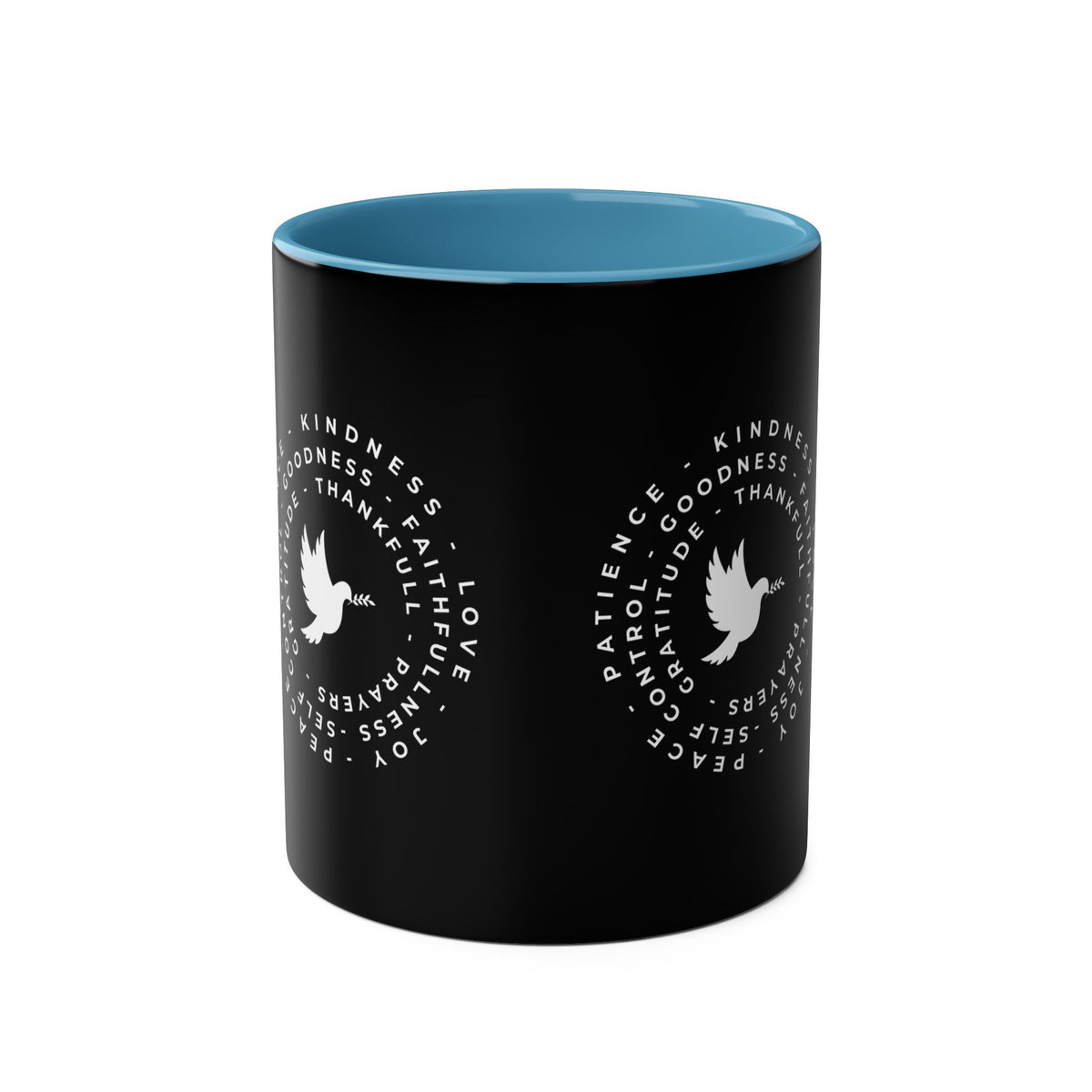 Mug with Dove and Harmony & meanigful words - Conscience Garment