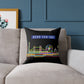 Mind The Gap Skyline Pillow — Neon London Decorative Throw Pillow