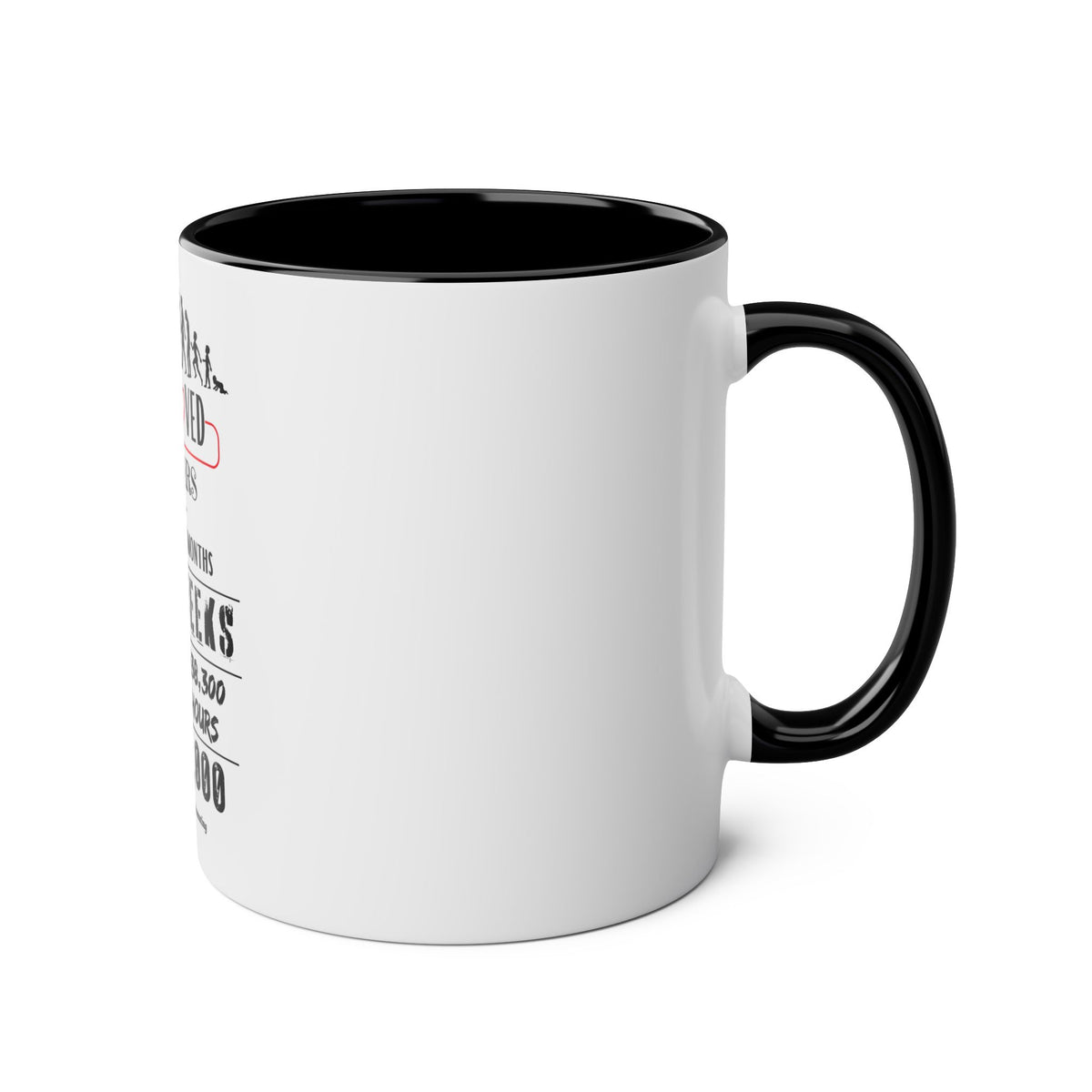 50th Birthday Two-Tone Coffee Mug, 11oz - Conscience Garment