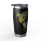 Travel Map 20oz Tumbler — 'Vagabond' World Peace Insulated Travel Mug
