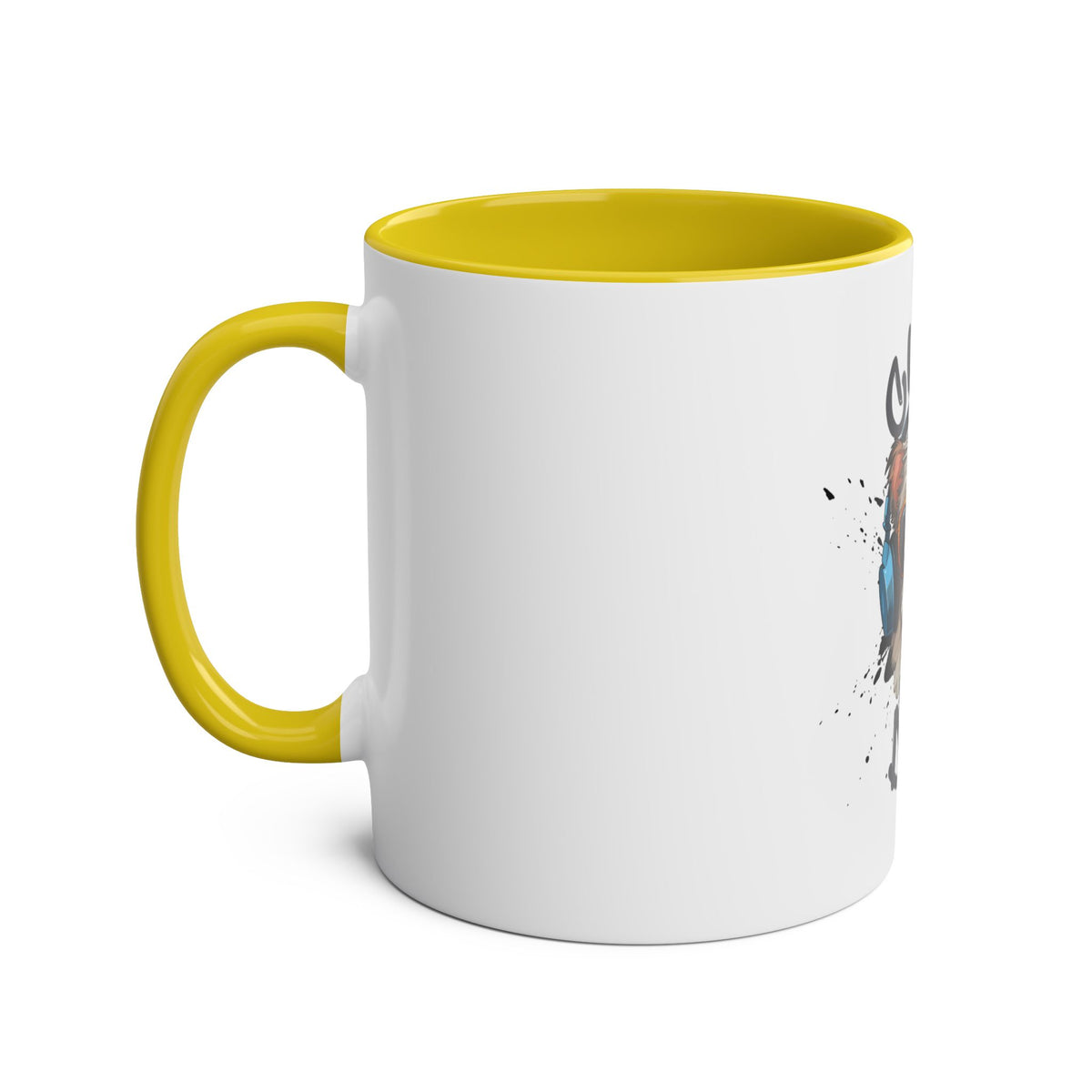 Cute Dog with Headphones Mug, Two-tone, 11oz - Conscience Garment
