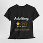 Funny Adulting T-Shirt, Hilarious Quote Tee for Young Adults, Gift for Graduations, Birthdays, Casual Wear, 1 Star Review T-Shirt - Conscience Garment