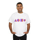 Geometric Design Unisex Heavy Cotton Tee - Perfect for Casual Wear, Graphic Tee, Trendy Shirt, Art Lover Gift, Everyday Comfort - Conscience Garment