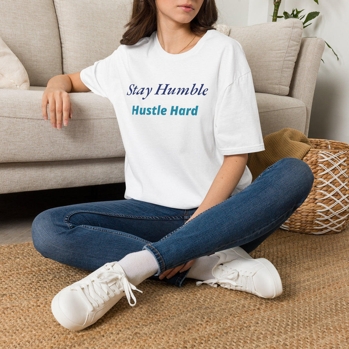 Stay Humble Hustle Hard Inspirational T-Shirt