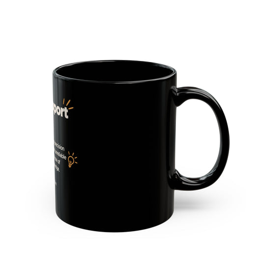 Tech Support Definition Mug — Funny IT Coffee Cup (11oz & 15oz) Gifts AI