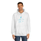 Unisex College Hoodie with Krishna Design - Perfect for Festivals and Everyday Wear - Conscience Garment