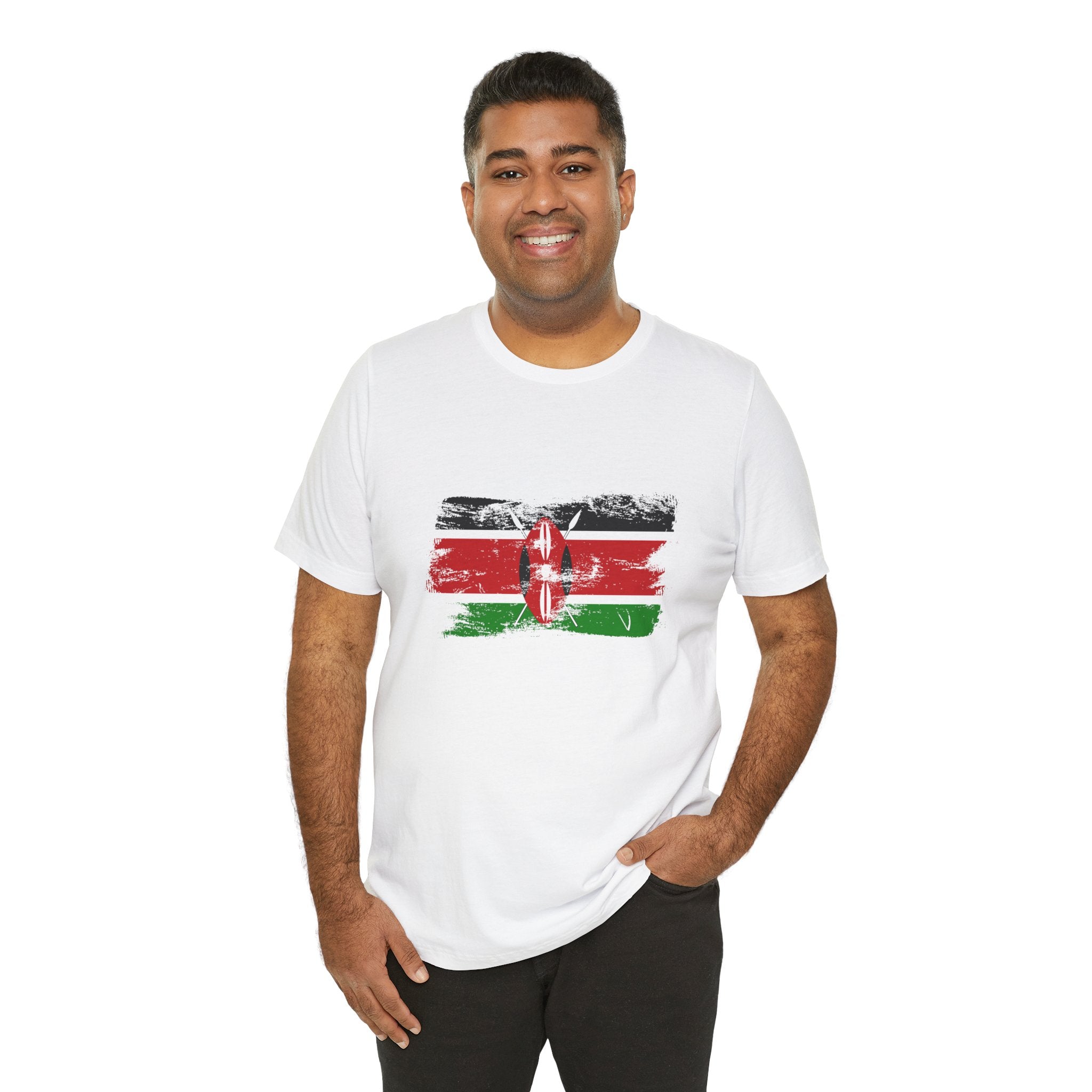 Kenya Flag Distressed T-Shirt - Vintage Kenyan Pride T-Shirt