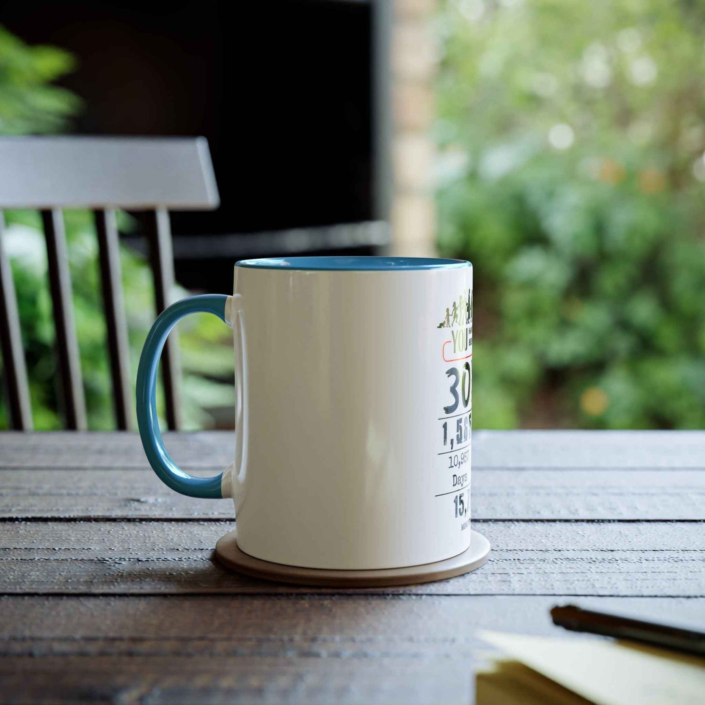 30th Birthday Two-Tone Coffee Mug, 11oz